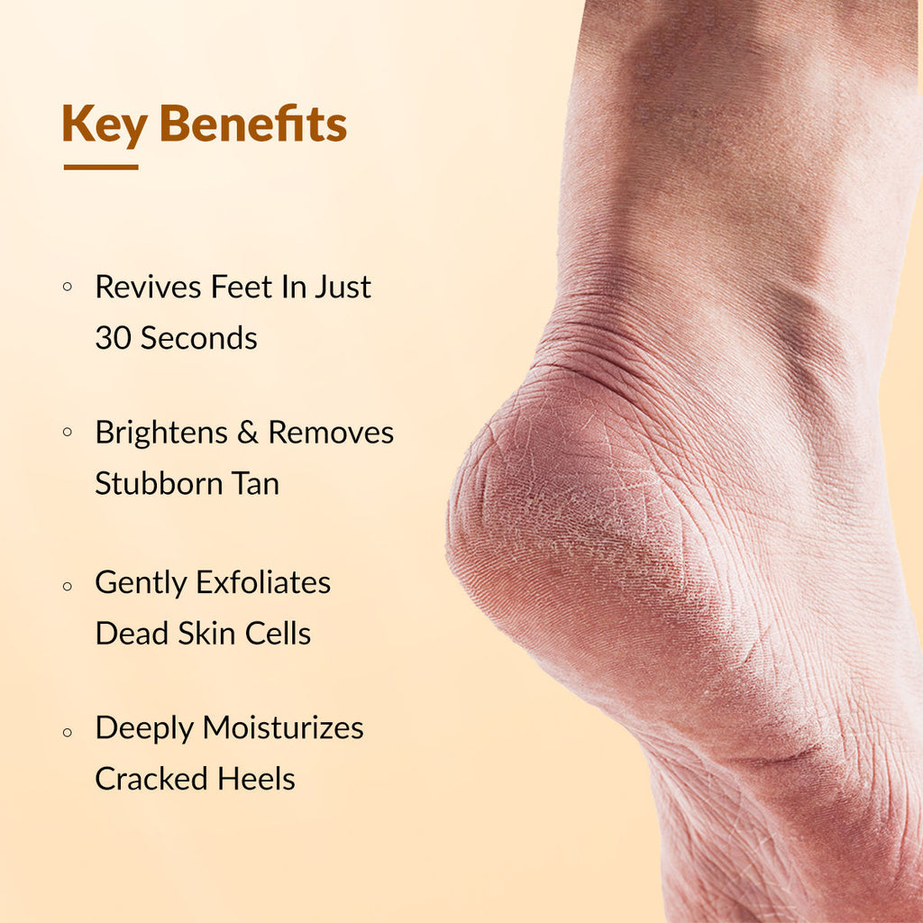 Fixderma Foobetik Foot Scrub Spray with 5% Lactic Acid & Shea Butter for Smooth Heels