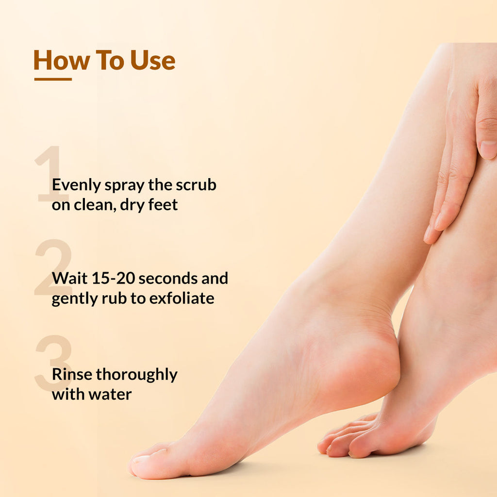 Fixderma Foobetik Foot Scrub Spray with 5% Lactic Acid & Shea Butter for Smooth Heels