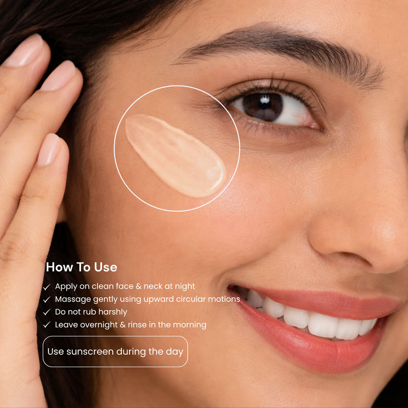Aroma Care Pearl Glow Triple Whitening & Anti-Ageing Night Cream for All Skin Types