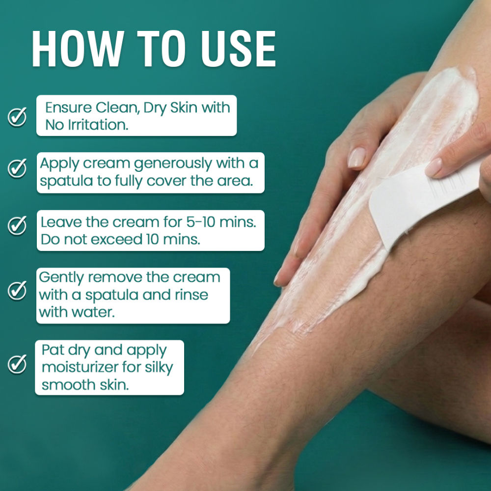 Glamveda Hair Removal Cream Easy & Gentle Hair Removal Solution