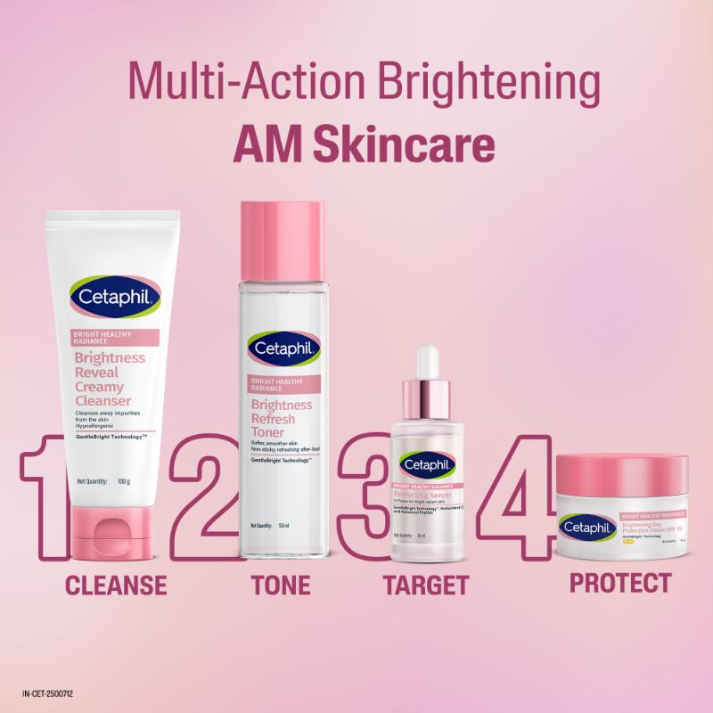 Cetaphil Bright Healthy Radiance Day Cream, with Niacinamide, with SPF, Improve Skin Tone