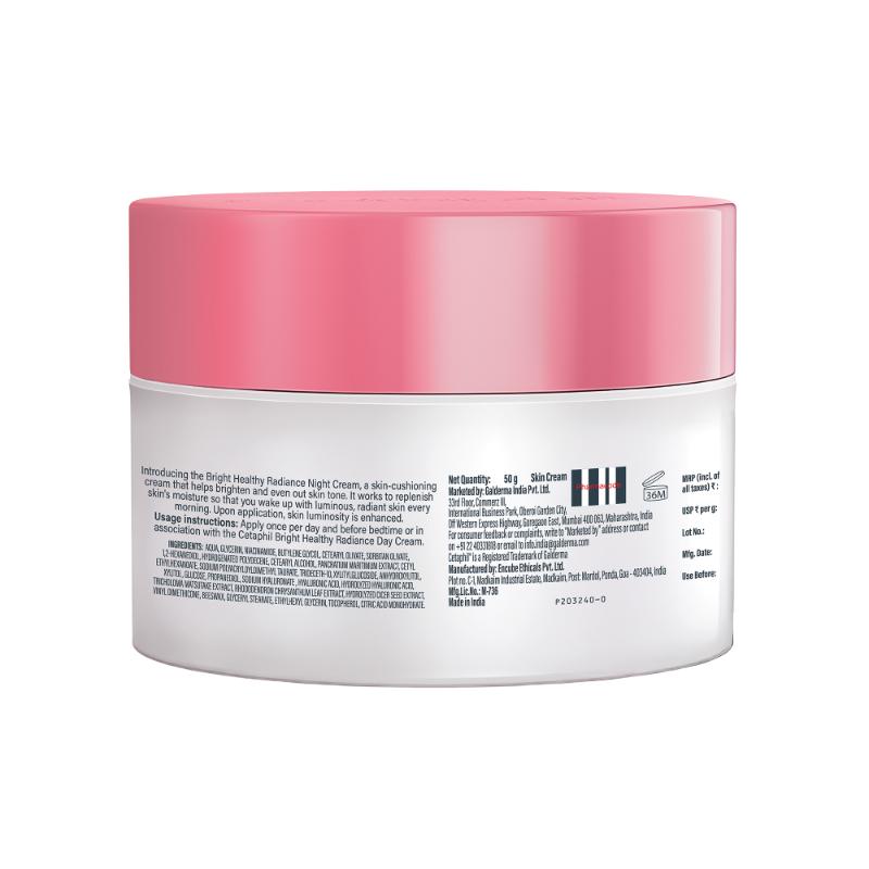 Cetaphil Bright Healthy Radiance Night Cream, with Niacinamide, Evens Skin Tone & Dullness