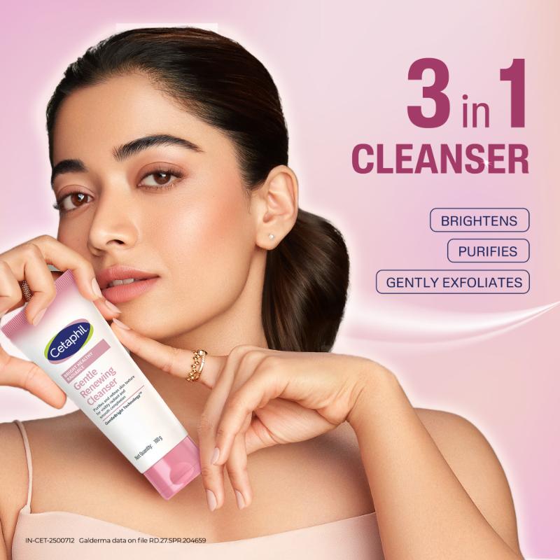 Cetaphil Bright Healthy Radiance Renewing Cleanser, Gently Exfoliates & Brightens, Foaming