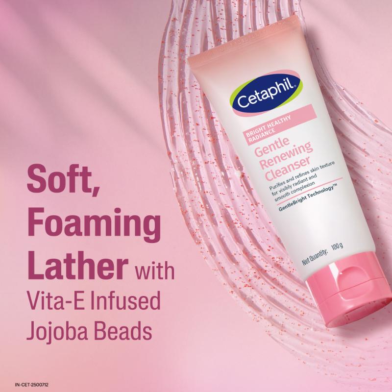 Cetaphil Bright Healthy Radiance Renewing Cleanser, Gently Exfoliates & Brightens, Foaming