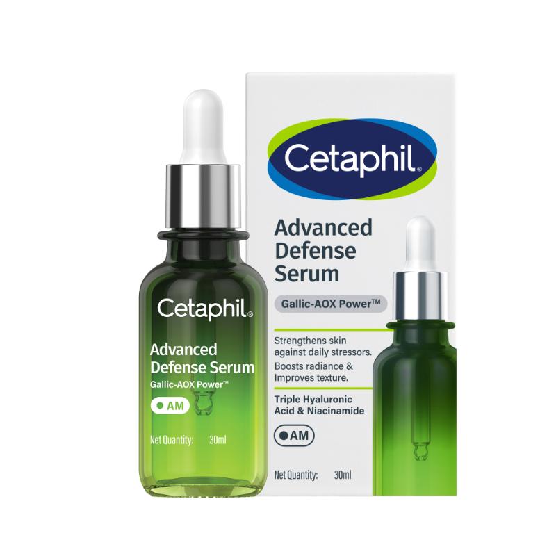 Cetaphil Advanced Defense Serum with Gallic Acid, Boosts Skin Radiance & Brightness