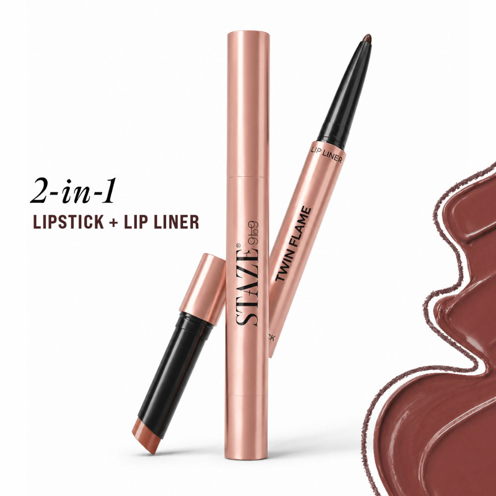 STAZE 9To9 Twin Flame 2In1 Lipstick + Lip Line