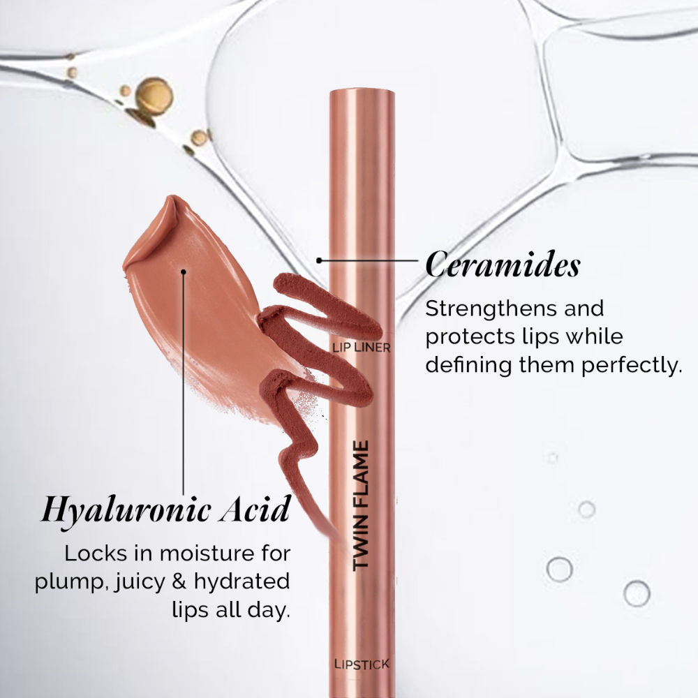 STAZE 9To9 Twin Flame 2In1 Lipstick + Lip Line