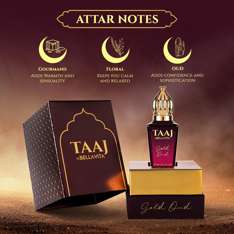 Bella Vita Organic Taaj Gold OUD Attar For Him