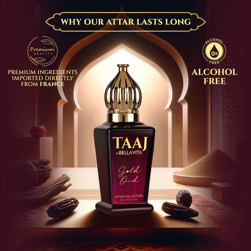 Bella Vita Organic Taaj Gold OUD Attar For Him