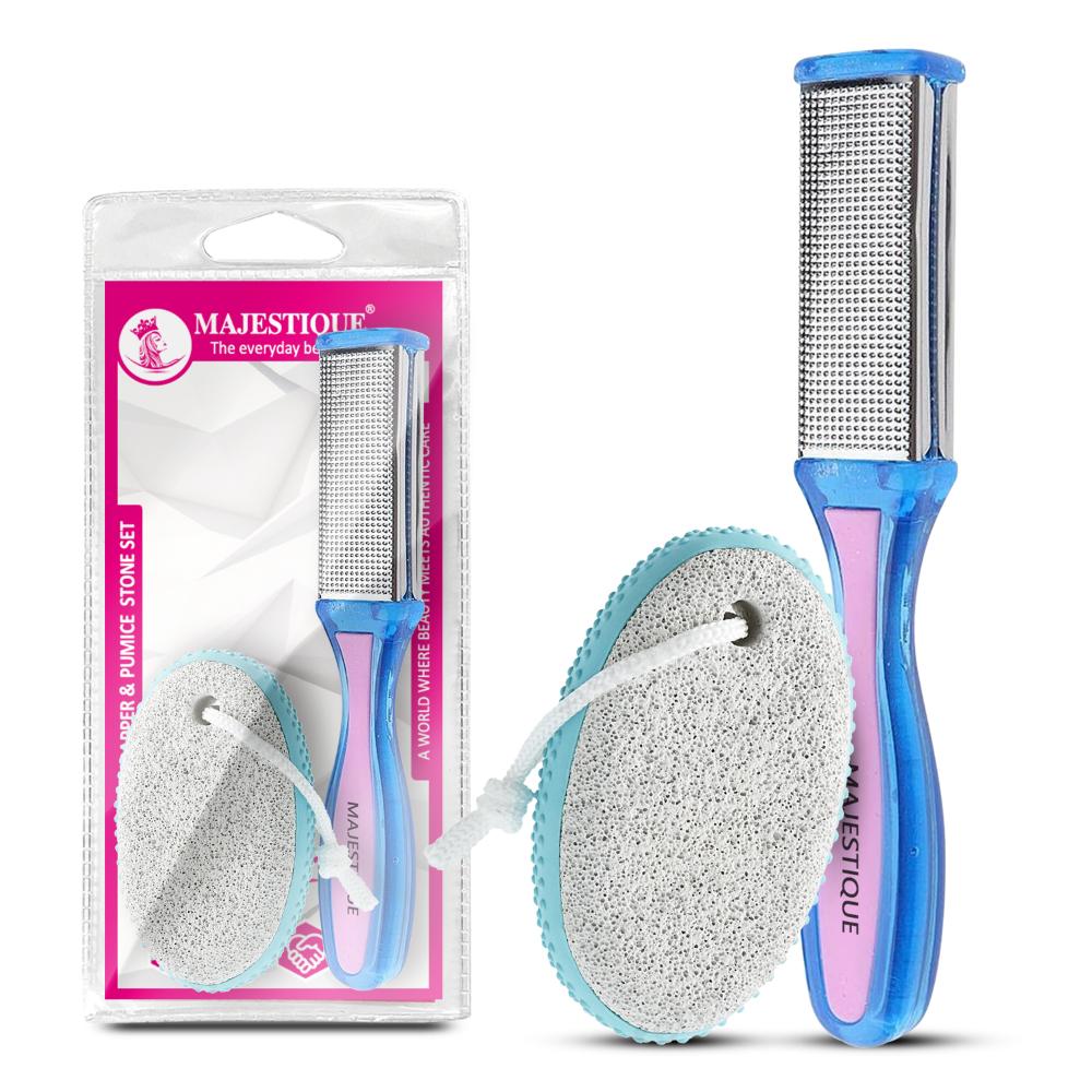 Majestique Foot Scraper & Pumice Stone Set