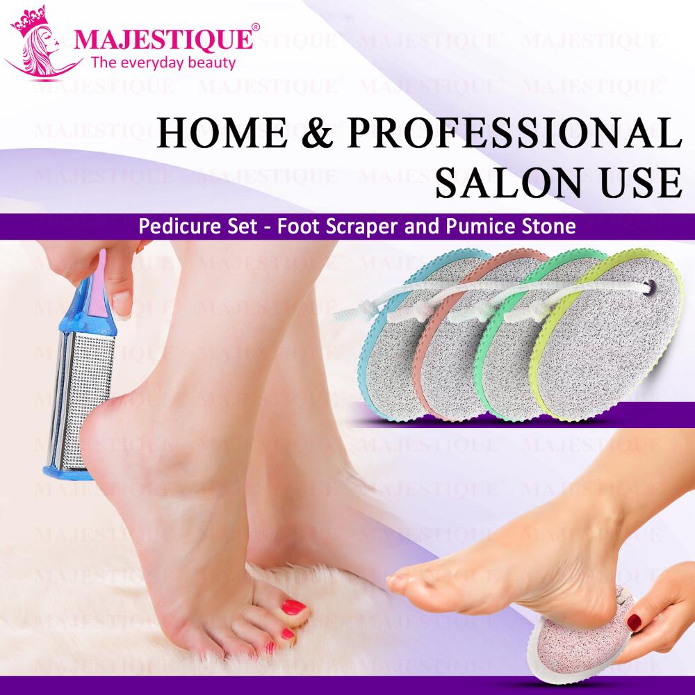 Majestique Foot Scraper & Pumice Stone Set