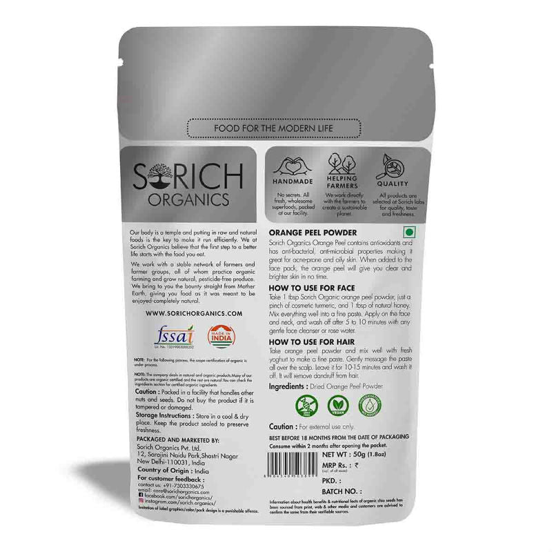 Sorich Organics Dried Orange Peel Powder
