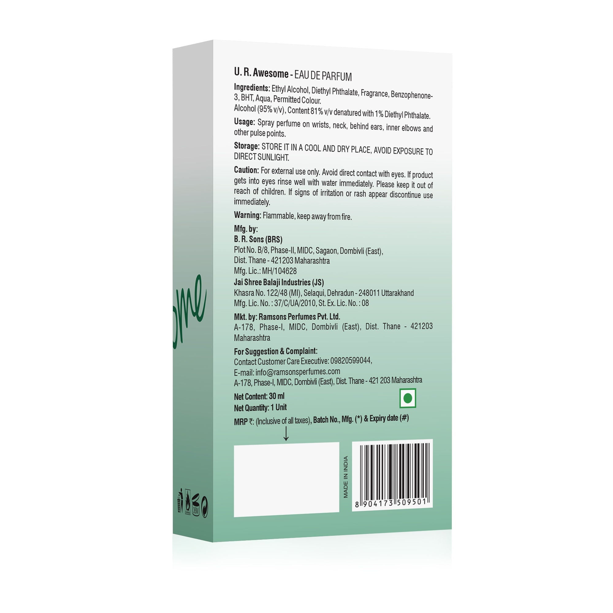 Ramsons U. R. Awesome Eau De Perfum