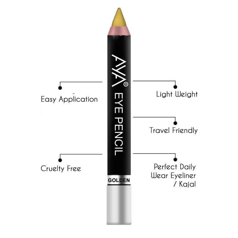 AYA Eye Pencil For Kajal/Eyeliner - Golden