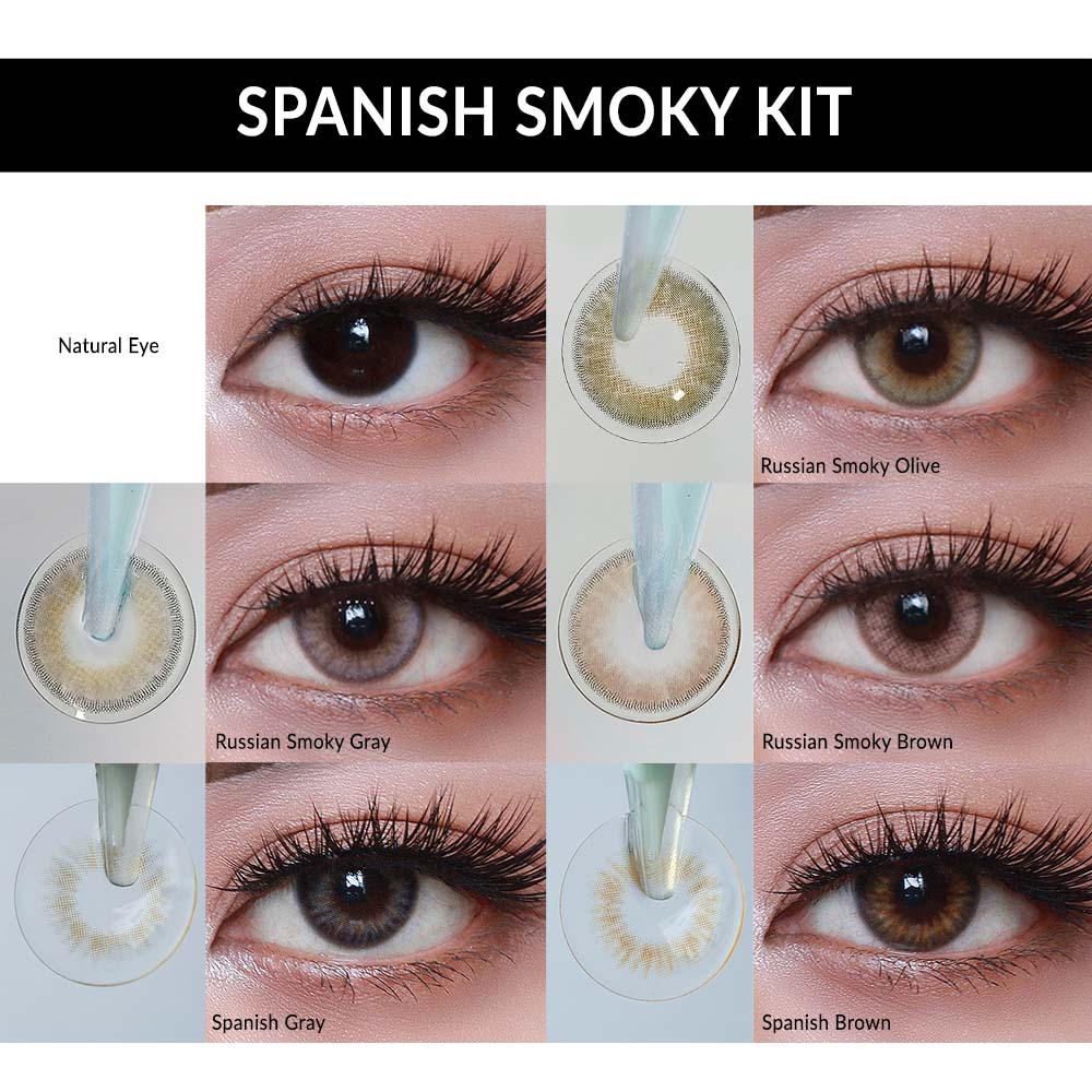 O-Lens Spanish Smoky Mixed 1day Coloured Contact Lenses - Spanish Smoky ( 0.00 )