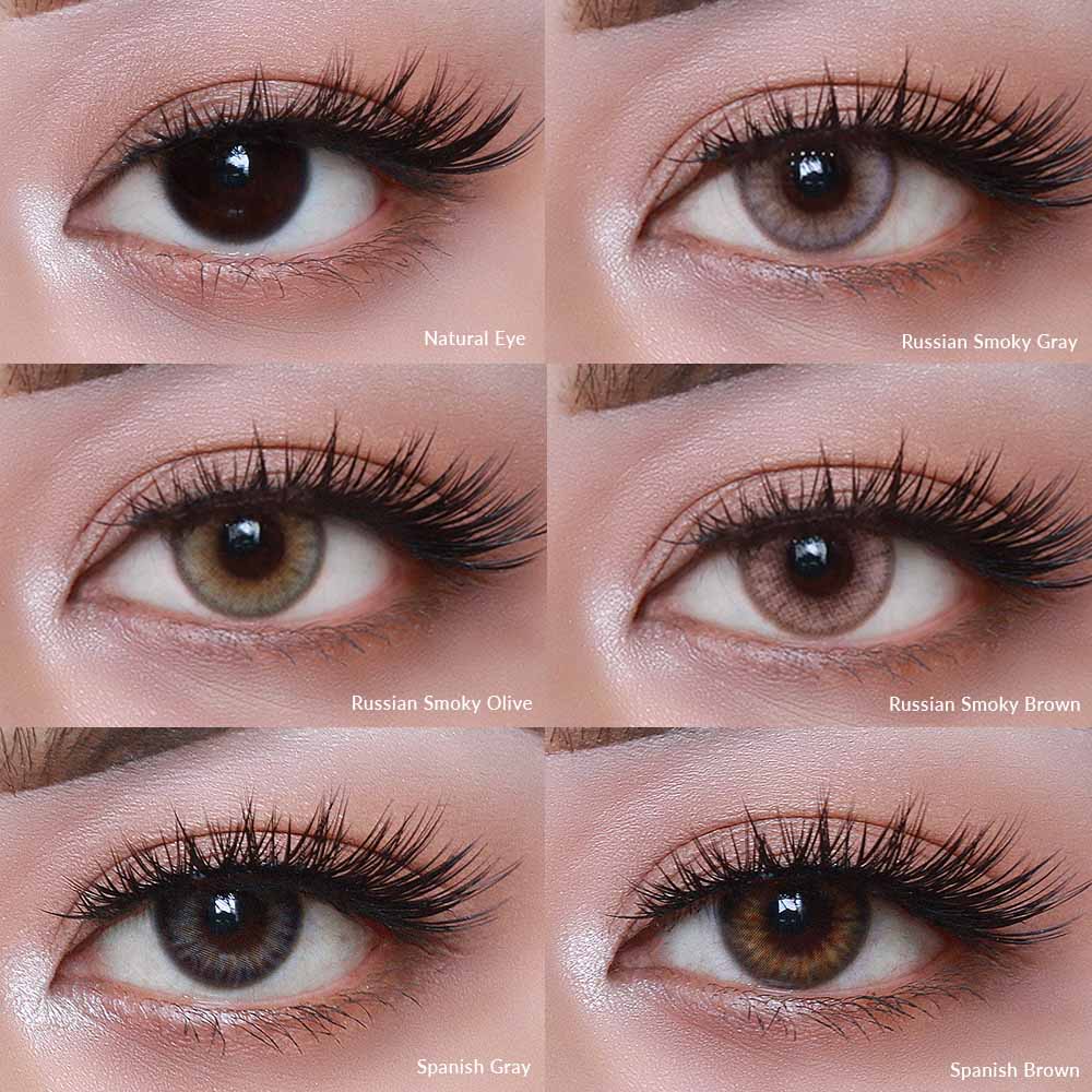 O-Lens Spanish Smoky Mixed 1day Coloured Contact Lenses - Spanish Smoky ( 0.00 )