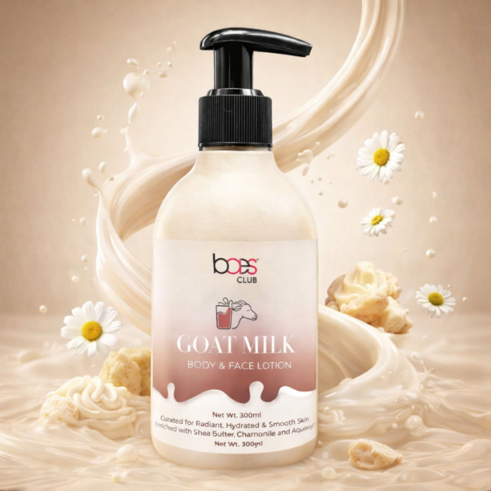 Baes Club Goat Milk Body & Face Lotion With Shea Butter | Intense Nourishment & Glowing Skin Unisex