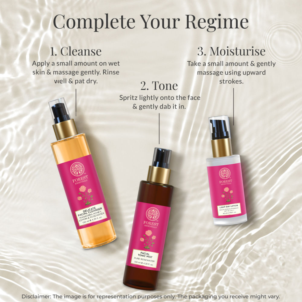 Forest Essentials Delicate Facial Cleanser Mashobra Honey, Lemon & Rosewater