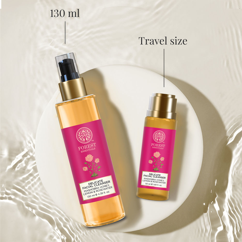 Forest Essentials Delicate Facial Cleanser Mashobra Honey, Lemon & Rosewater