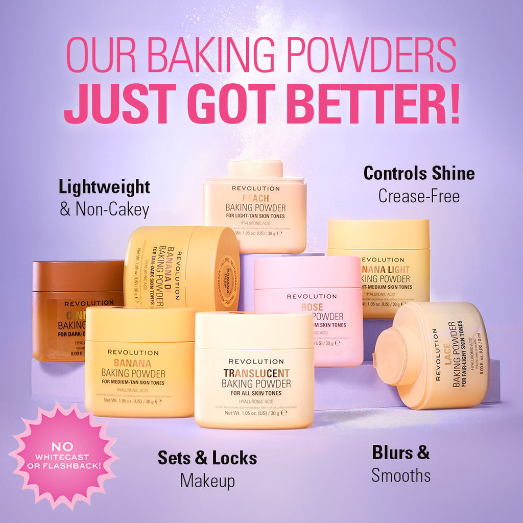 Makeup Revolution Loose Baking Powder - Banana