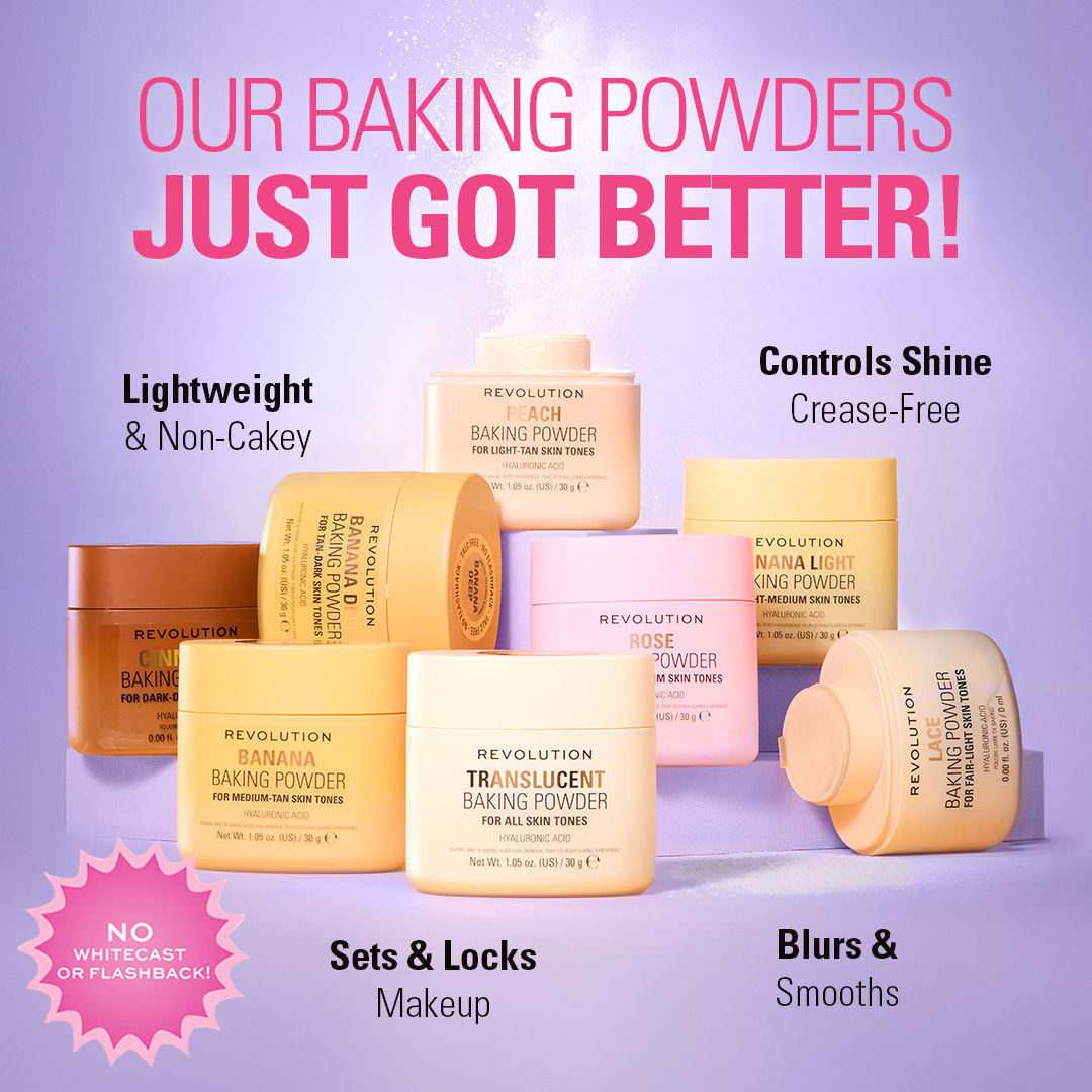 Makeup Revolution Loose Baking Powder - Banana