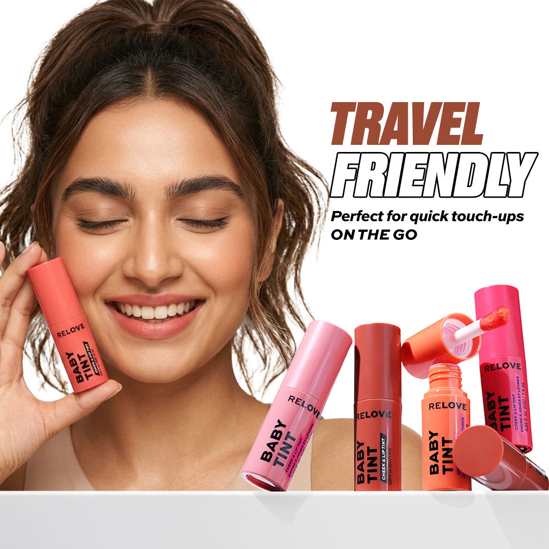 Makeup Revolution Relove Baby Lip & Cheek Tint - Long Lasting - Soft & Glowy Finish