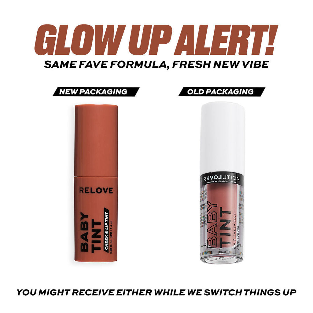 Makeup Revolution Relove Baby Lip & Cheek Tint - Long Lasting - Soft & Glowy Finish