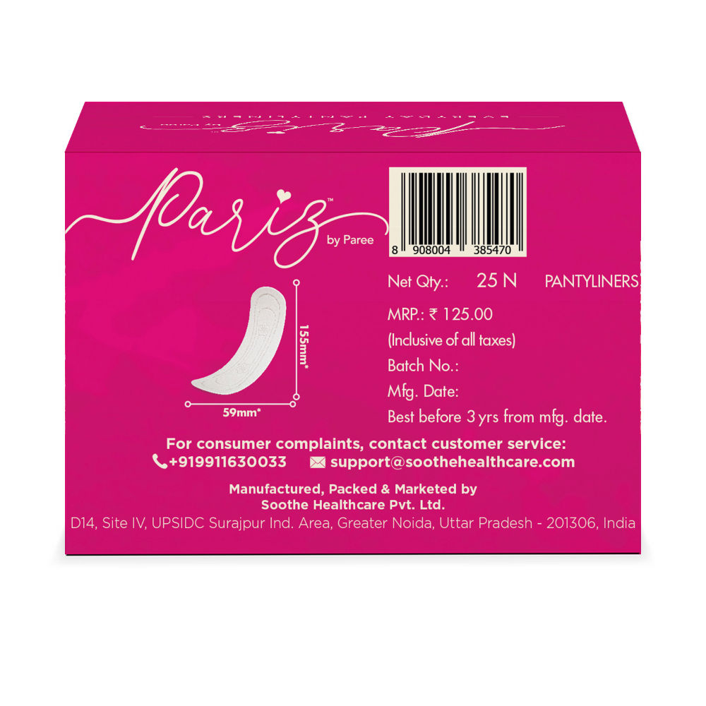 Paree Pariz Pantyliner - 25 Pieces