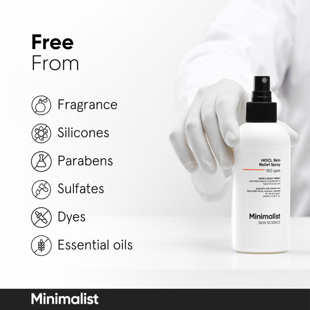 Minimalist HOCL Skin Purifying Spray-150 ppm Face & Body Spray