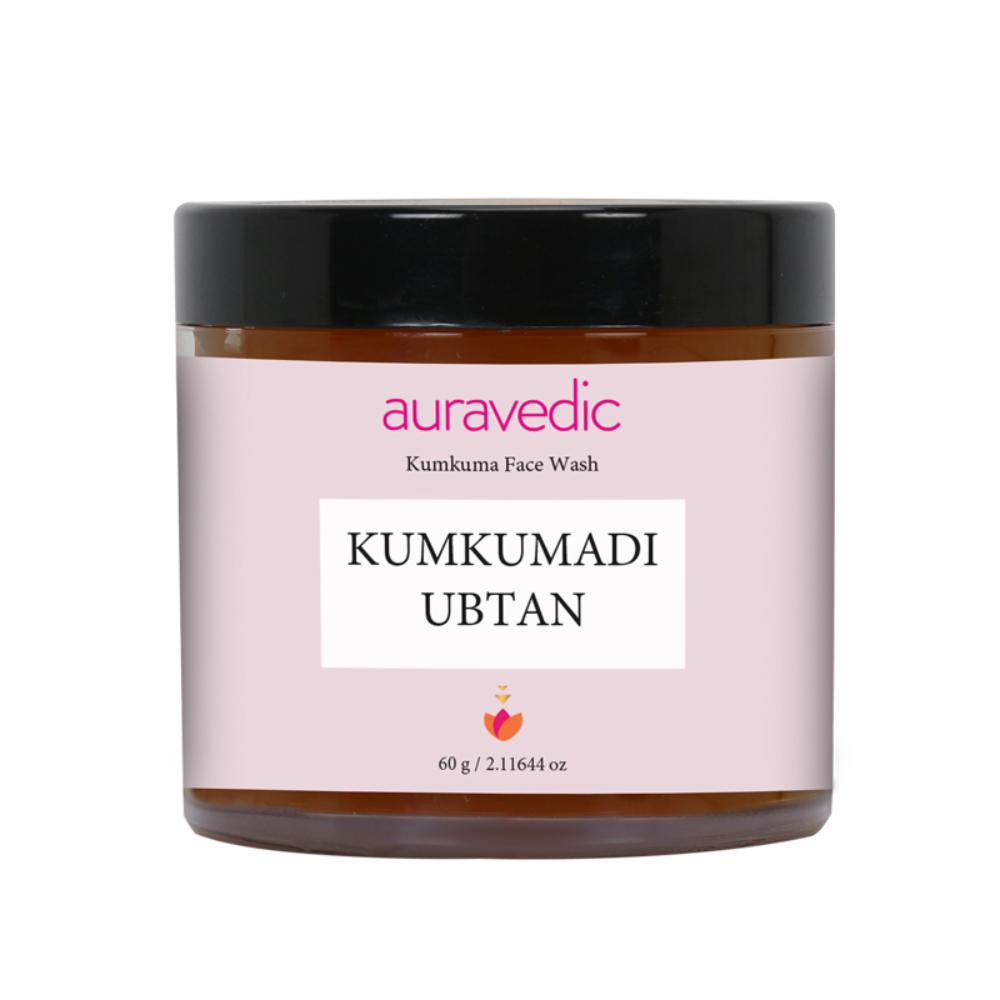 Auravedic Kumkumadi Tailam Ubtan Face Wash For Glowing Skin Kumkumadi Oil Ubtan Powder Face Pack