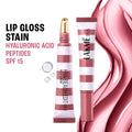 Lakme 9to5 Hya Beach Edit Lip Gloss Stain, Hydrating, Lasting Tint, SPF 15