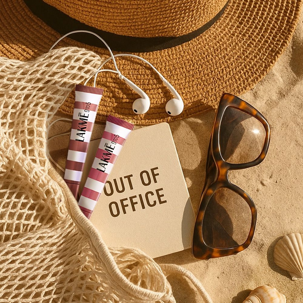 Lakme 9to5 Hya Beach Edit Lip Gloss Stain, Hydrating, Lasting Tint, SPF 15