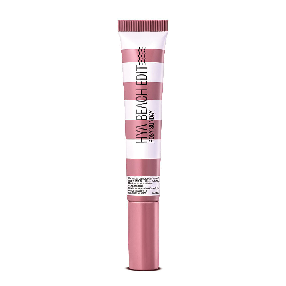 Lakme 9to5 Hya Beach Edit Lip Gloss Stain, Hydrating, Lasting Tint, SPF 15