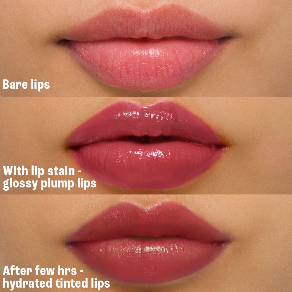 Lakme 9to5 Hya Beach Edit Lip Gloss Stain, Hydrating, Lasting Tint, SPF 15