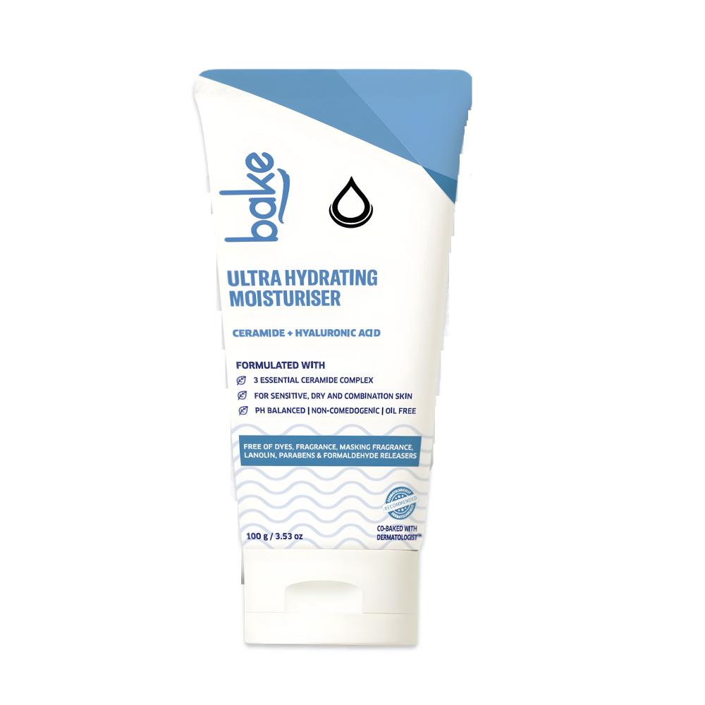 BAKE Ultra Hydrating Face Moisturizer with 3 Essential Ceramides for Barrier Repair-72H Hydration