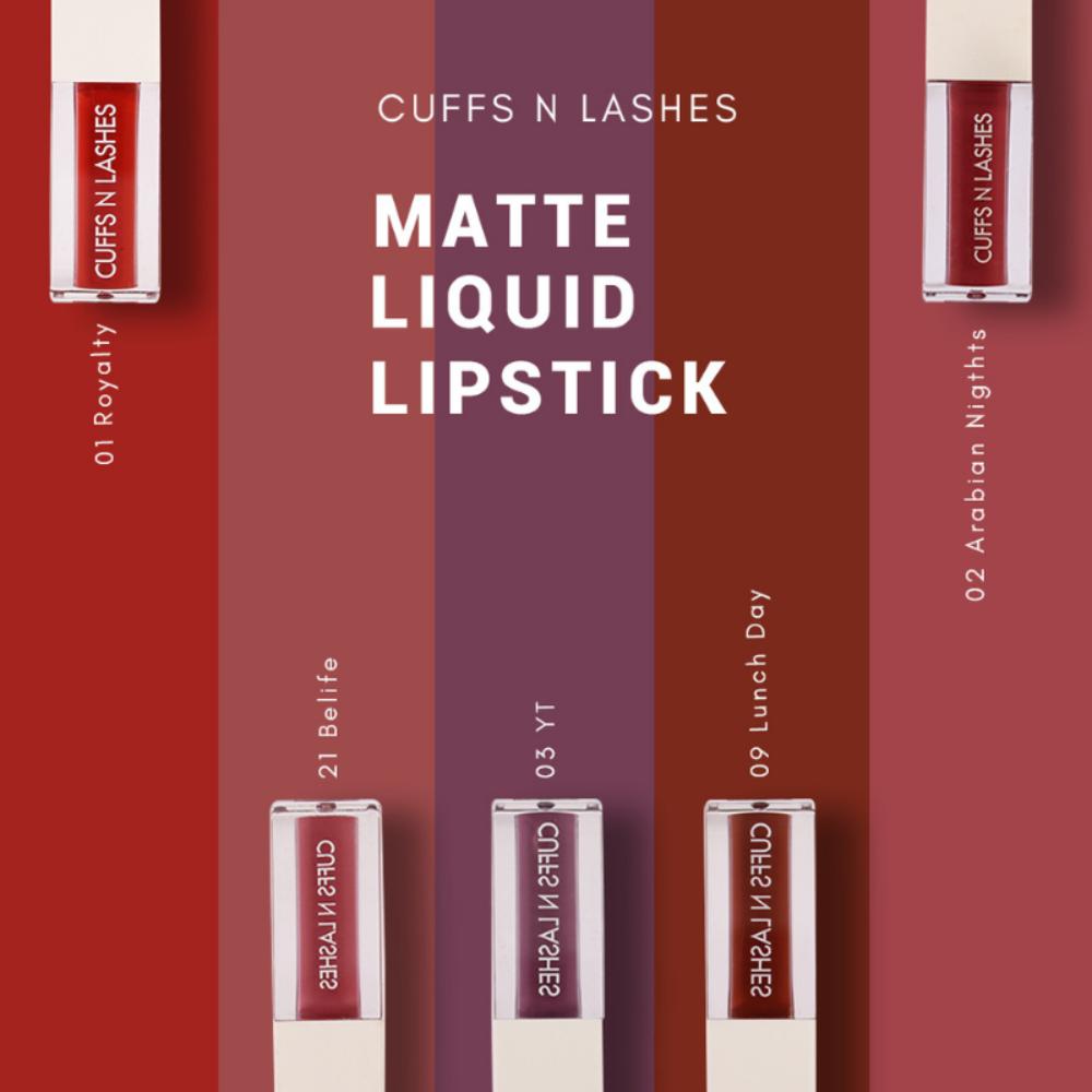 CUFFS N LASHES Matte Liquid Lipstick