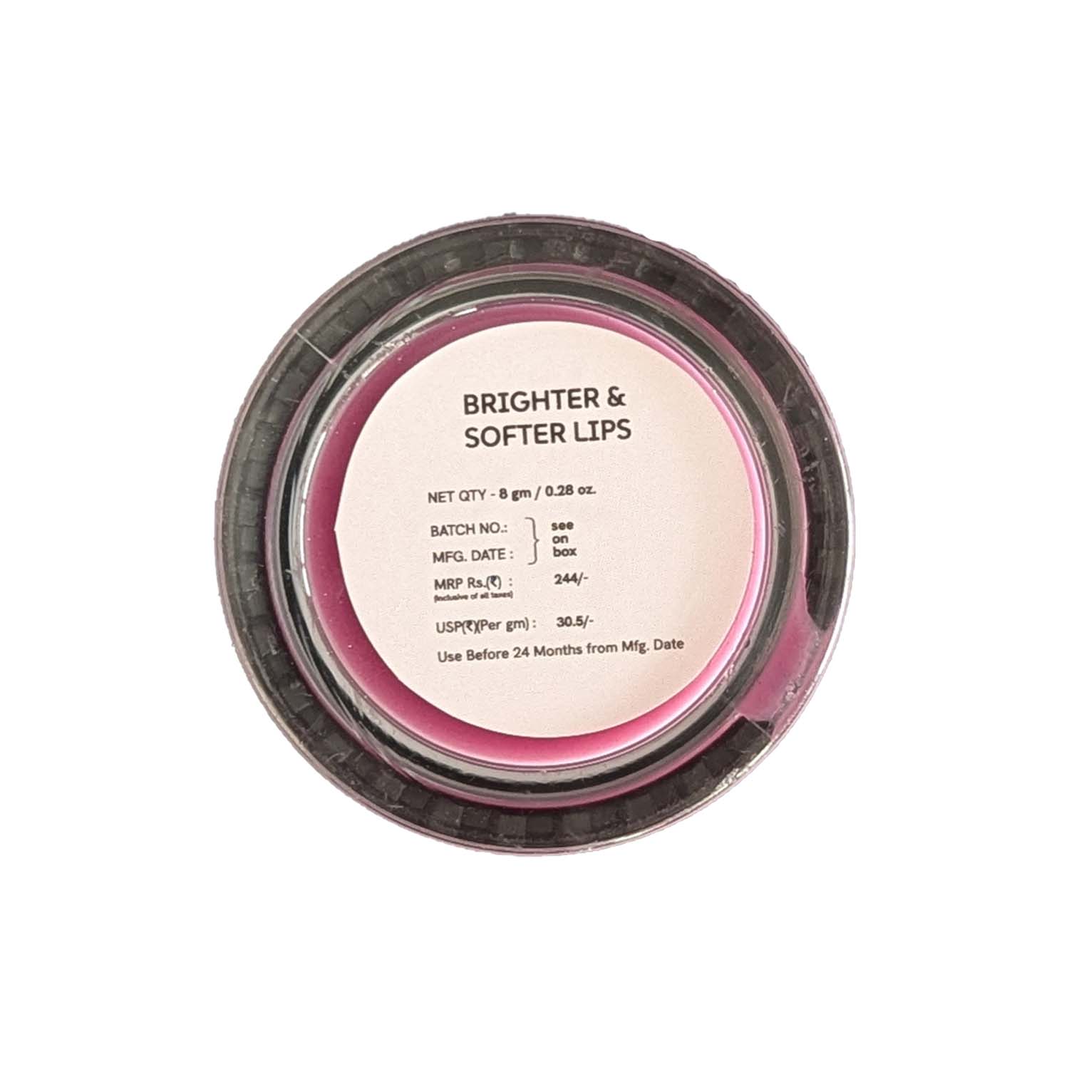 Aravi Organic Beetroot Lip Balm With Beetroots, Shea Cocoa Butter For Dry & Chapped Lips