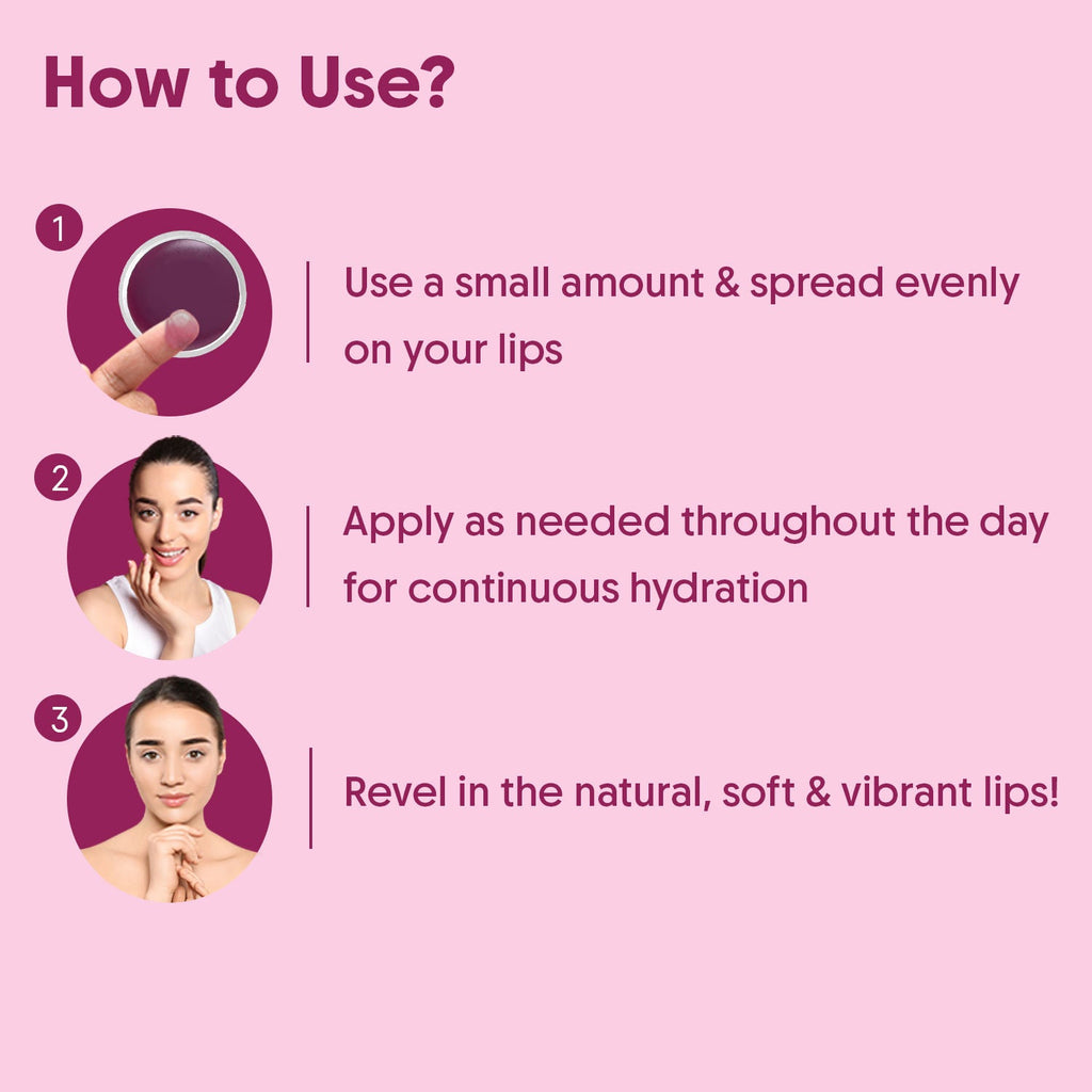 Aravi Organic Beetroot Lip Balm With Beetroots, Shea Cocoa Butter For Dry & Chapped Lips