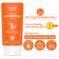 Aravi Organic Oil-Free Fluid Face Sunscreen SPF 50 PA++++, In-Vivo Tested, For Oily & Dry Skin