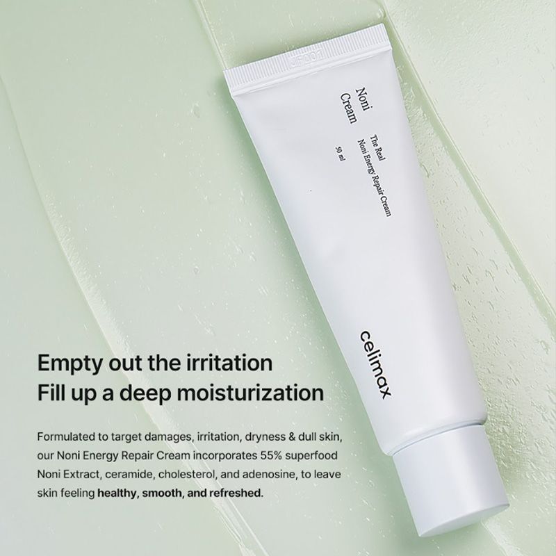 Celimax The Real Noni Energy Repair Cream, Calms, Hydrates, Strengthens Skin Barrier