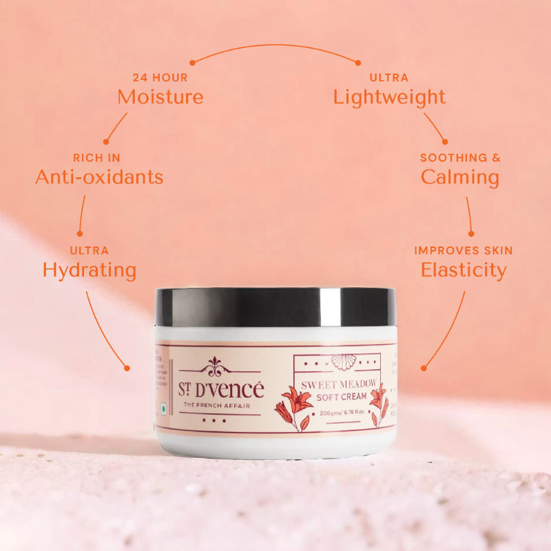 St. D'vencé Sweet Meadow Soft Cream - 24HR Of Intense Moisturization
