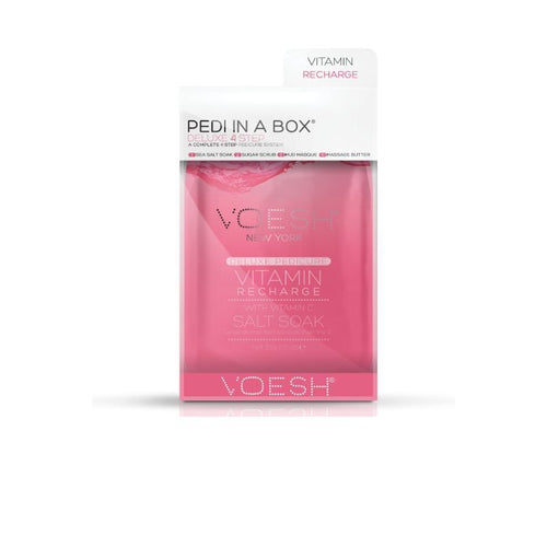 VOESH Deluxe Pedicure In A Box (4 Step) - Vitamin Recharge