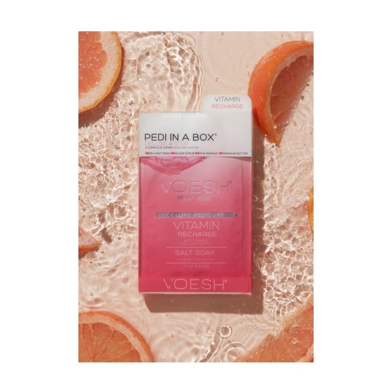VOESH Deluxe Pedicure In A Box (4 Step) - Vitamin Recharge
