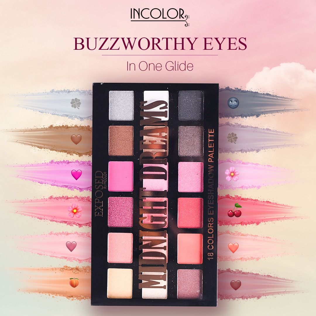 Incolor Exposed Midnight Dreams 18 Colors Eyeshadow Palette - 3