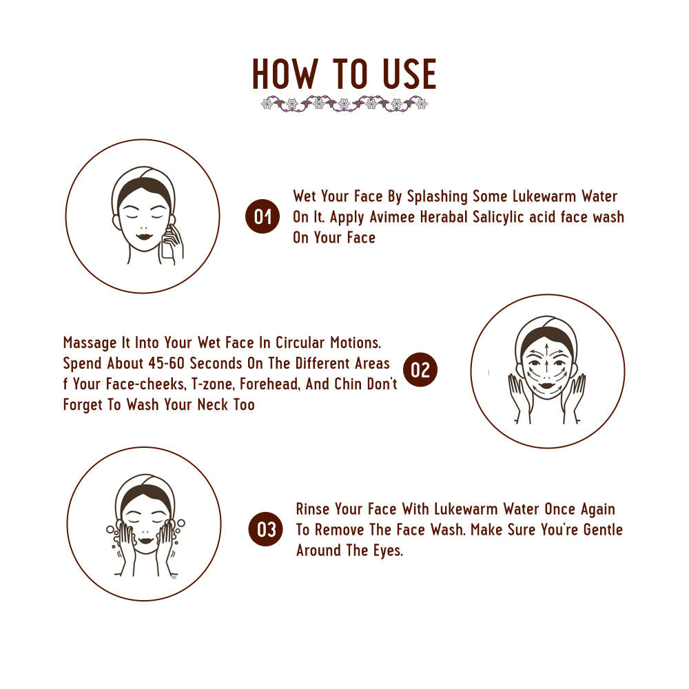 Avimee Herbal Salicylic Acid Face Wash