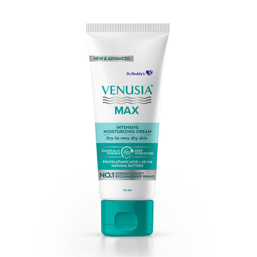 Venusia Max Intensive Moisturizing Cream Dry To Very Dry Skin With 4D Hyaluronic + Polyglutamic Acid