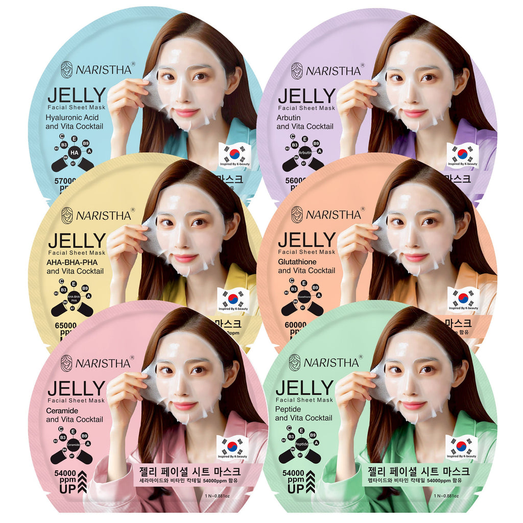 NARISTHA Jelly Facial Sheet Mask - Glutathione & Vita Cocktail