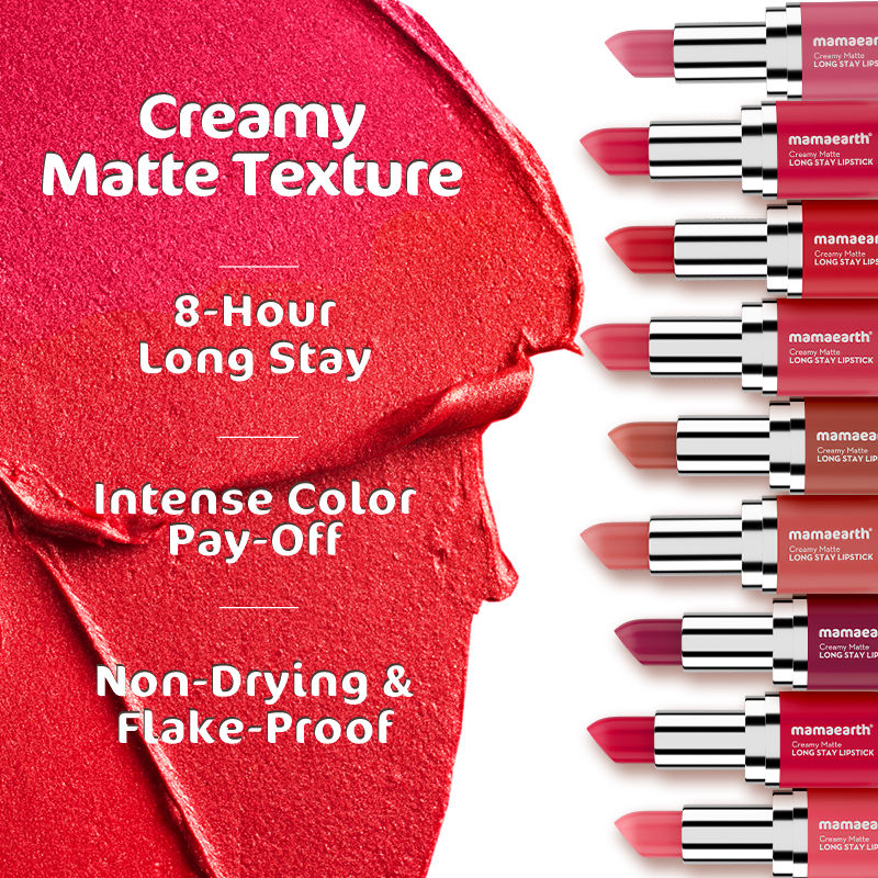 Mamaearth Creamy Matte Long Stay Lipstick