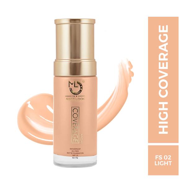 Matt look High Coverage Waterproof Oil Free Matte SPF 25 Foundation