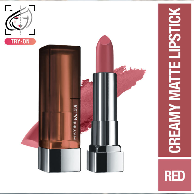 Maybelline Color Sensational Creamy Matte Lipstick, 12H Formula - 640 Red Liberation